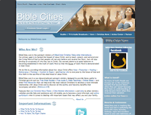Tablet Screenshot of biblecities.com